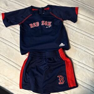 Adidas Kids Navy and Red Sox Jersey Set. Size 12m
